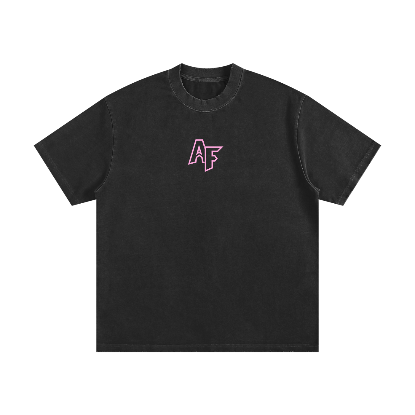 Pink AF Heavyweight Vintage Washed Frayed T-Shirt