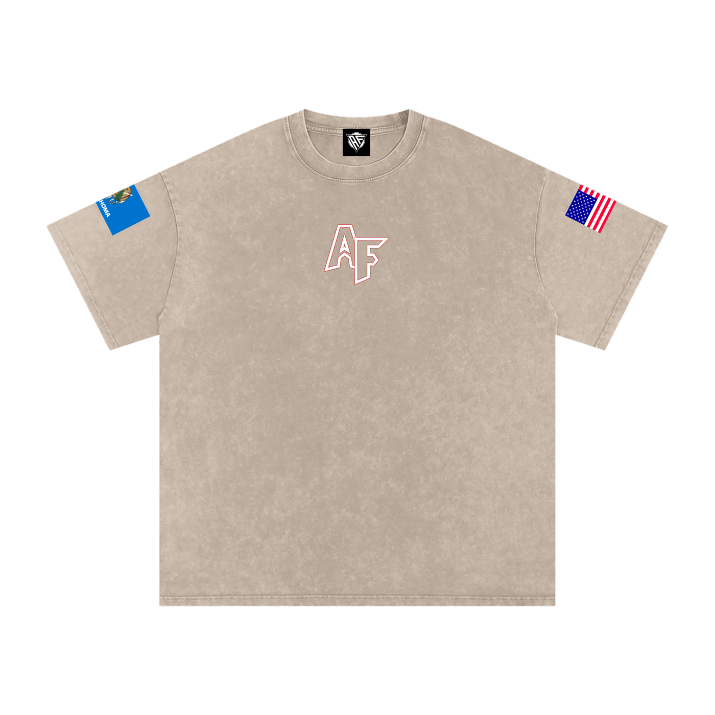 Snow Washed Oversized Cotton T-Shirt