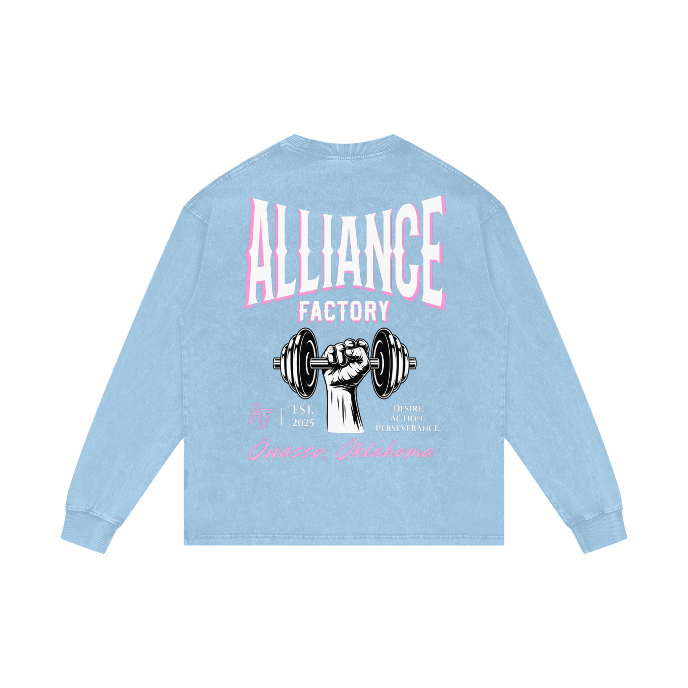 Acid Wash Oversize Long Sleeve T-Shirt