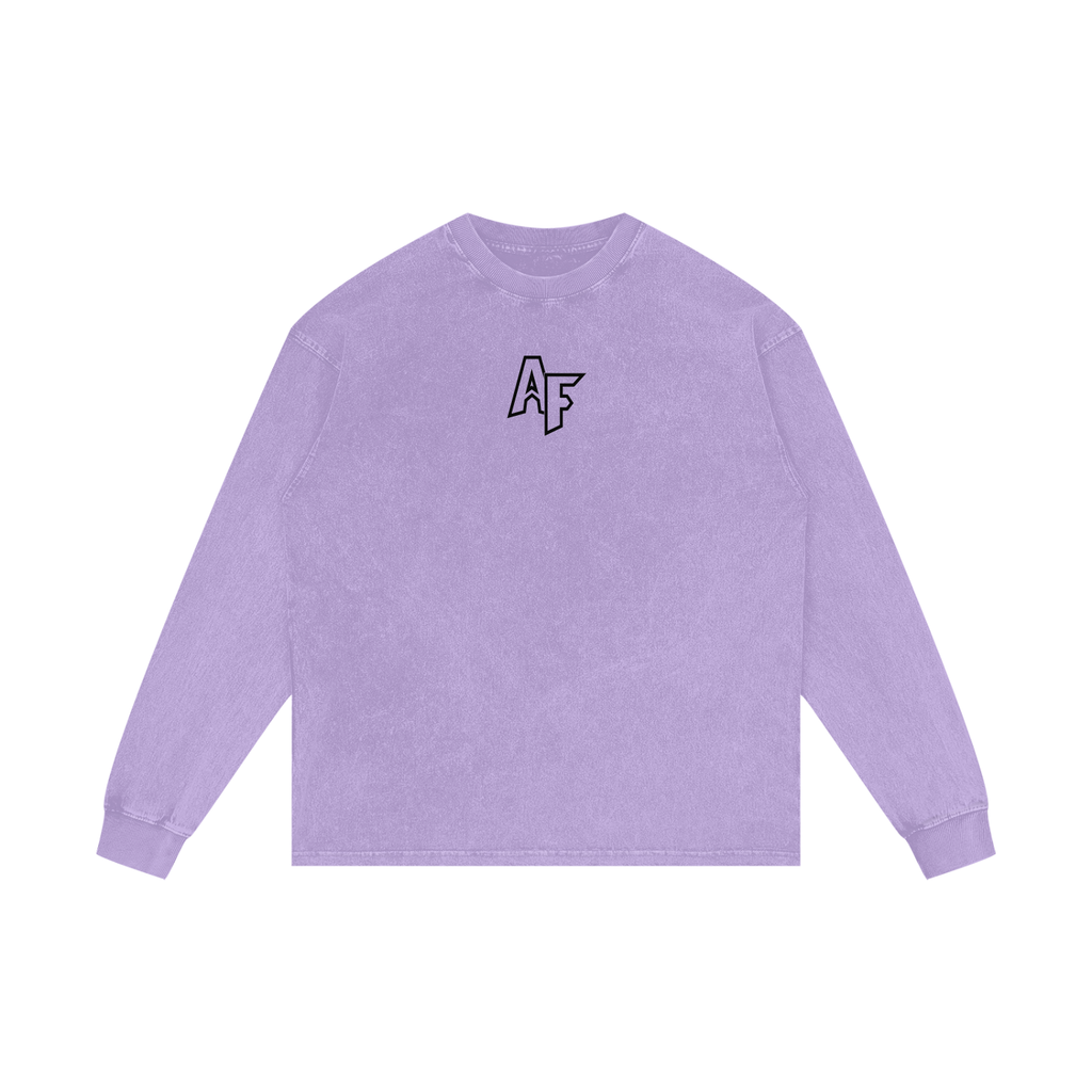 Acid Wash Oversize Long Sleeve T-Shirt