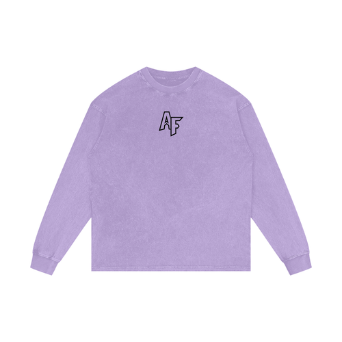 Acid Wash Oversize Long Sleeve T-Shirt