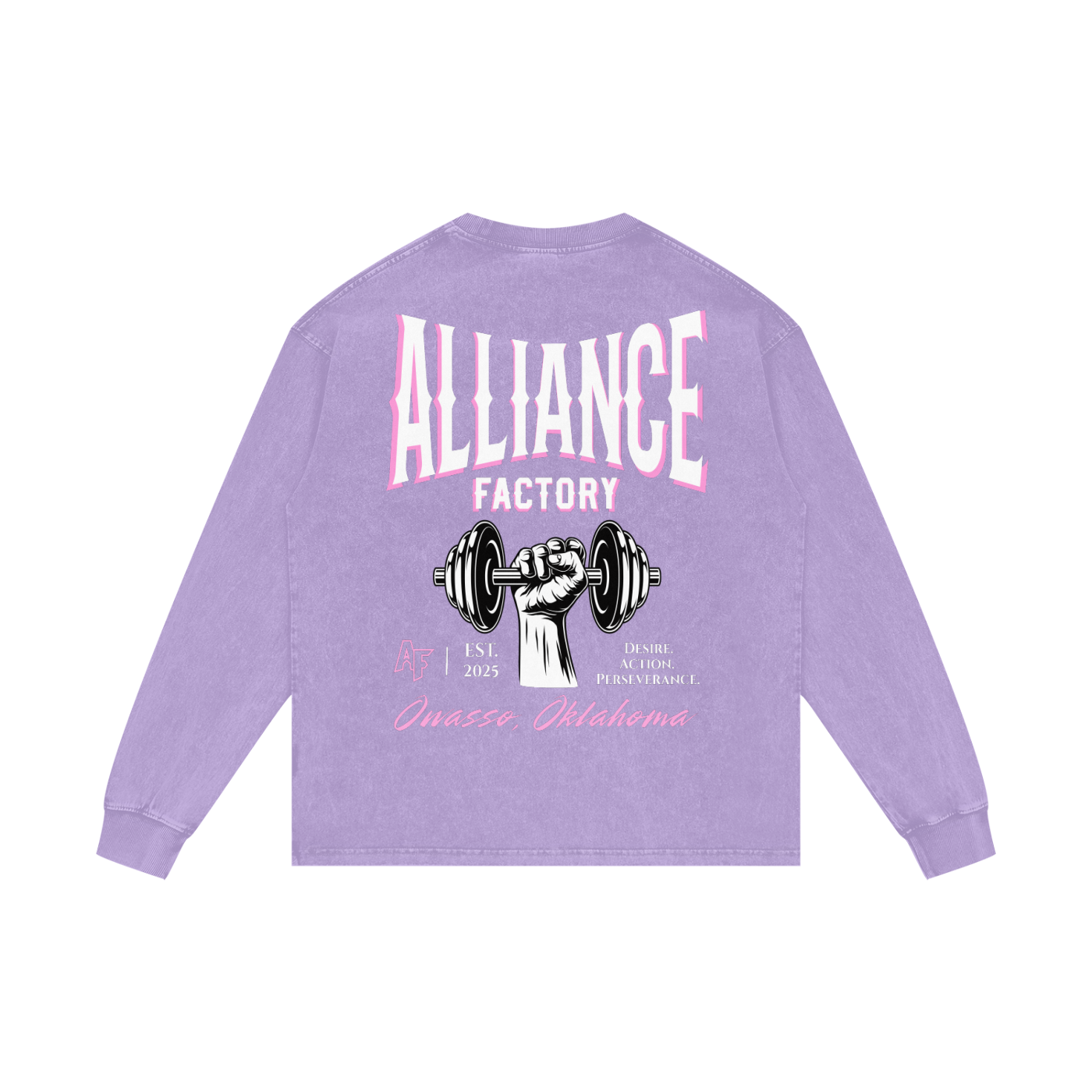 Acid Wash Oversize Long Sleeve T-Shirt