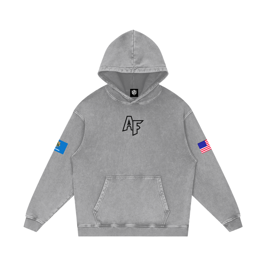 AF Snow Washed Loose Cotton Hoodie