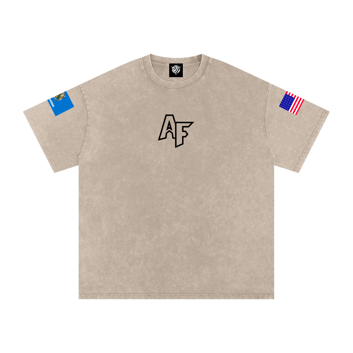 Snow Washed Oversized Cotton T-Shirt