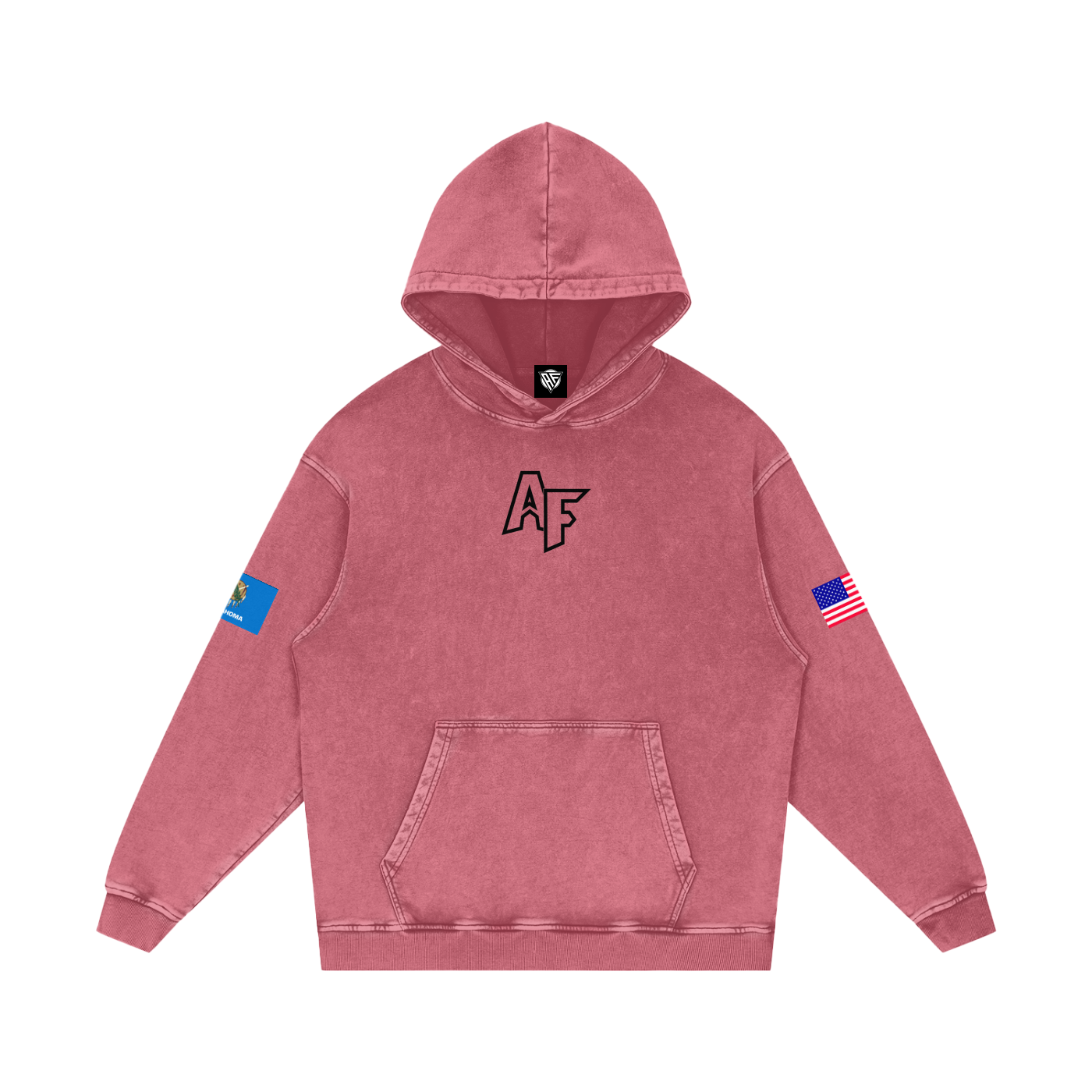 AF Snow Washed Loose Cotton Hoodie