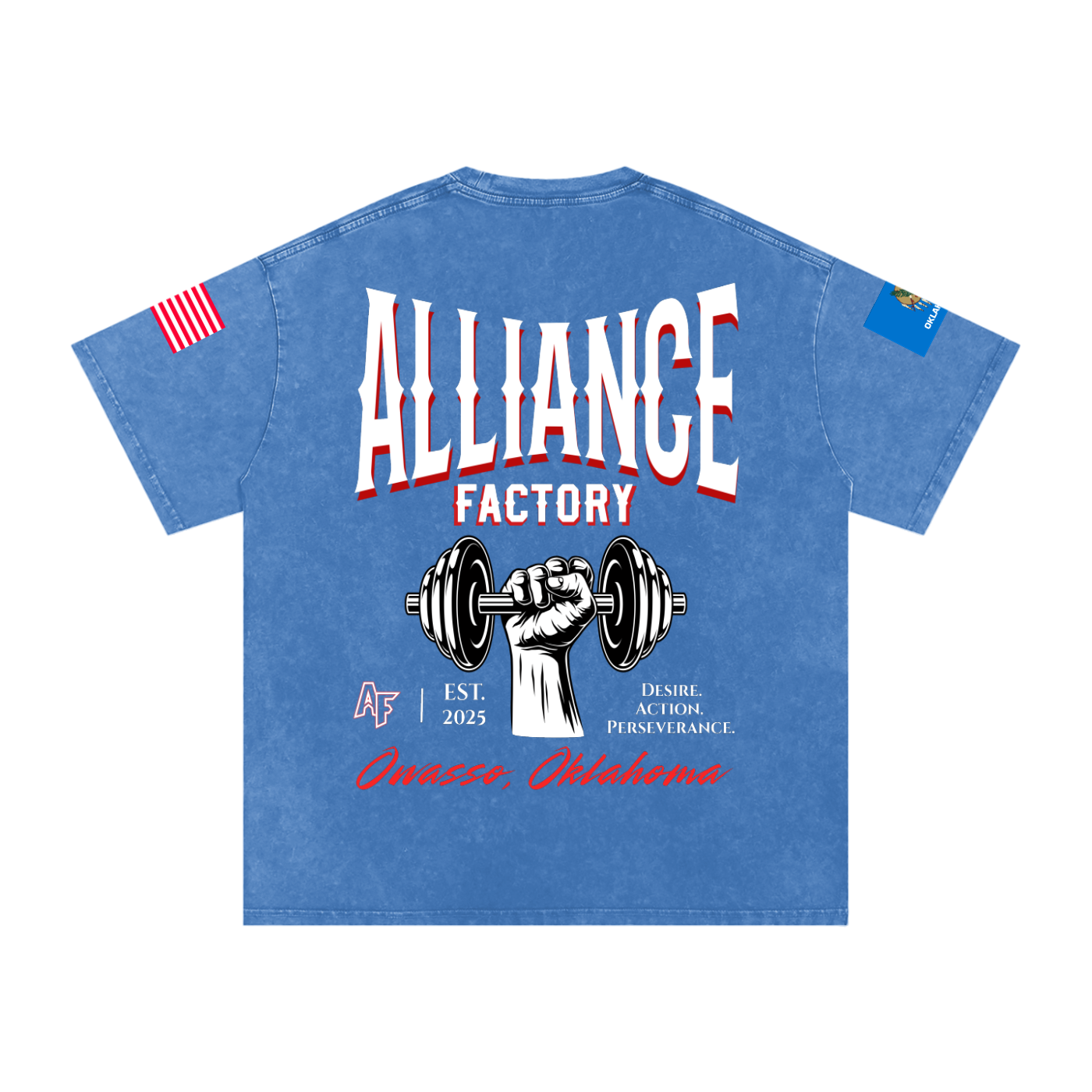 Snow Washed Oversized Cotton T-Shirt